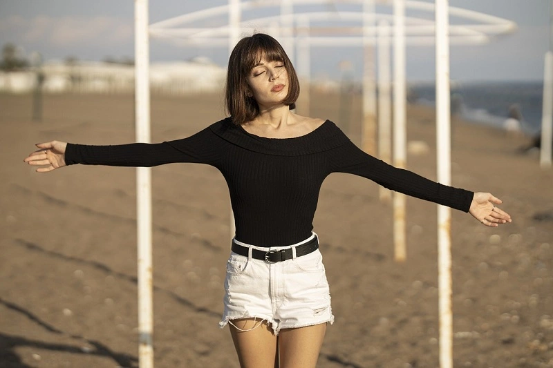Baju Crop Top Lengan Panjang